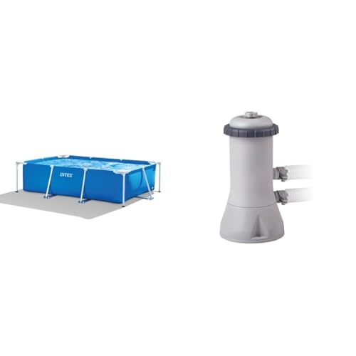 Intex 28271 Rettangolare Cm 260X160X65 Piscina Gioco Estivo Estate Giocattolo 758, 2300 Litri, 260 x 160 x 65 cm, Blu &