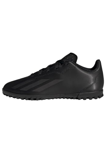 adidas X Crazyfast.4 Turf, Football Shoes (Turf) Unisex - Bambini e ragazzi, Core Black Core Black Core Black, 38 EU