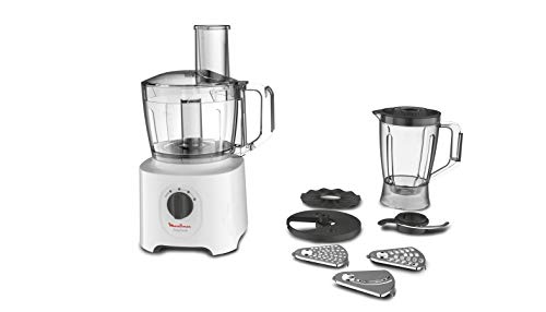 Moulinex FP2461 Easy Force Robot da Cucina Multifunzione All-in-One, 2.4 Litri, 700 W, 6 Accessori per 25 Funzioni,