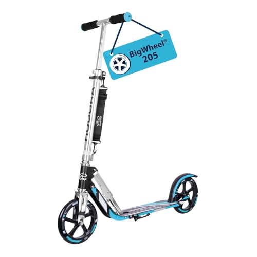 HUDORA BigWheel 205 Pure Scooter, Monopattino per bambini e adulti, Scooter a partire dai 6 anni, City Roller fino a 100