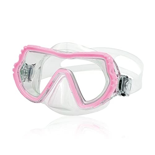 Roysmart Occhiali da sub per bambini, maschera subacquea, occhiali da nuoto, cinturino in silicone regolabile,
