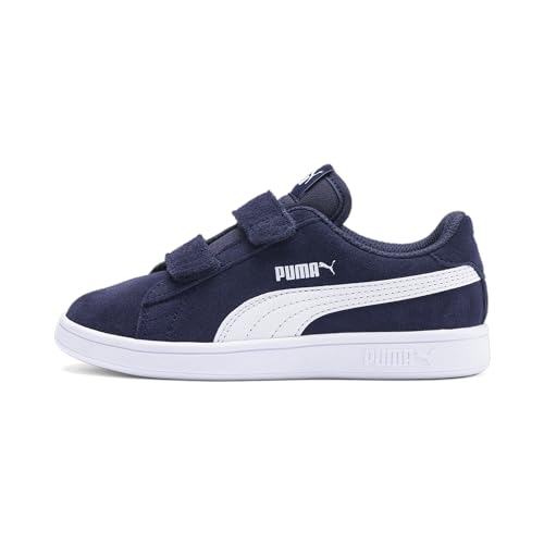 PUMA Smash V2 Sd V Ps, Scarpe da Ginnastica Unisex - Bambini e ragazzi, Peacoat White, 32 EU