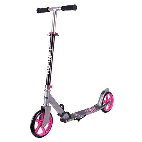 HUDORA Hornet Scooter Roller 200, Monopattino Gioventù Unisex, Nero/Rosa, 200 mm