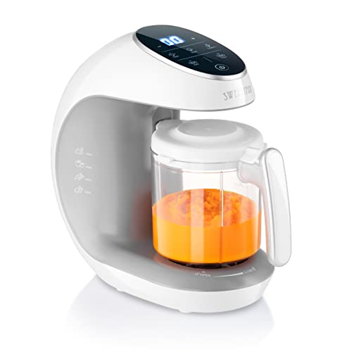 Sweety Fox Cuocipappa Mixer Multifunzione 7-in-1 per Bébé - Vapore, Mixer, Pulse, Pulizia Automatica, Sterilizzato,