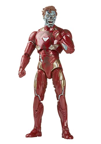 Hasbro Legends Series MCU Disney Plus What If Zombie Iron Man Marvel Action Figure, 4 Accessori, Multicolore, F3700