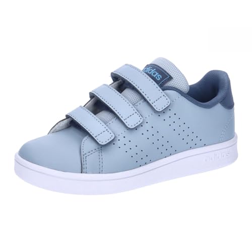 adidas Advantage Court Lifestyle Hook-And-Loop Shoes, Scarpe da Tennis Unisex-Bambini e Ragazzi, Wonder Blue, 33 EU