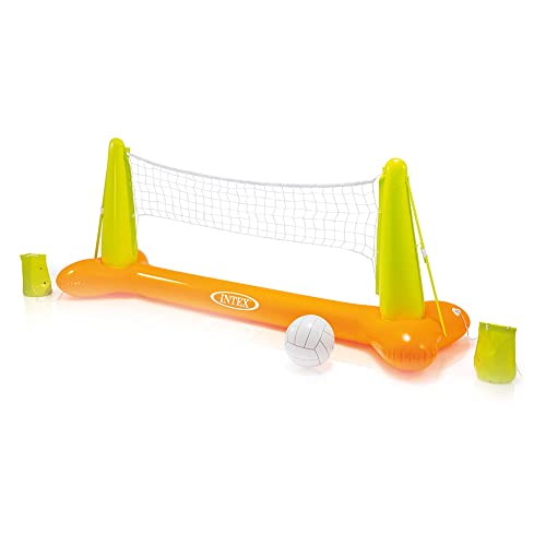 Intex 56508NP - Set Rete Volley Gonfiabile, Vinile, Multicolore, 239x64x91 cm