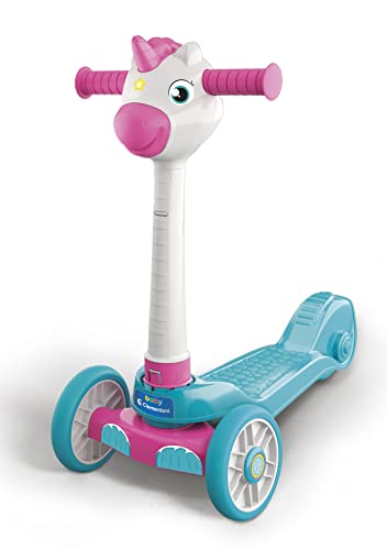 Clementoni - 17749 - Baby Unicorn Push Scooter, Monopattino Bambina 2 Anni con 3 Ruote, Gioco da Esterno ed Interno,