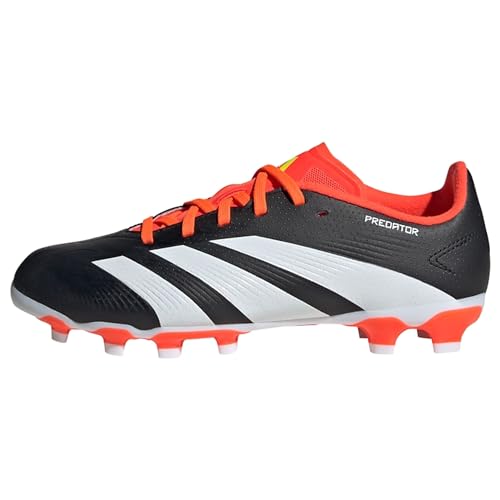 adidas Predatore.3, Scarpe da Ginnastica Unisex-Bambini e Ragazzi, Core Black Ftwr Bianco Solare Rosso, 35 EU