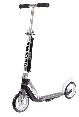 Hudora 14765 - Monopattino 'Big Wheel', 180 mm, colore: Nero/Bianco [Importato da Germania]