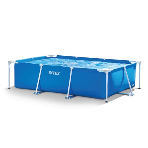 Intex 28272NP - Piscina Fuori Terra Rectangular Frame Rettangolare, 3834 L, Acciaio e PVC, Blu, 300x200x75 cm