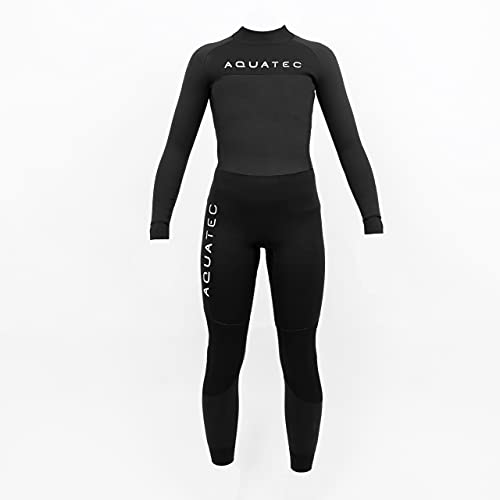 AQUATEC Muta Per Bambini In Neoprene - 6 Opzioni [5-16 Anni] | 2x Spessori Di Neoprene: 2mm & 4/3mm | Muta Monopezzo |