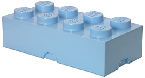 Mattoncino-contenitore Lego a 8 Bottoncini, Contenitore Impilabile, 12 L, Azzurro