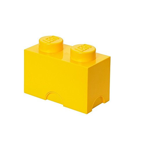 Lego Brick Lunch Box Giallo, 12.5x12.5x18 cm