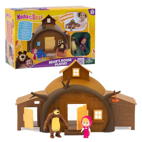 Giochi Preziosi Masha E Orso - Casa Di Orso Playset Ricca Di Accessori E Con I Personaggi Articolati Di Masha E Orso