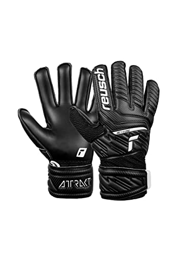 Reusch Attrakt Solid Junior Guanti da portiere per i bambini con costruzione con cuciture esterne per tutte le superfici