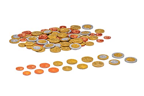 WISSNER aktiv lernen-80 Rechengeld Münzen Imparare attivamente – 80 Euro Moneta di calcolo – RE-Plastic,