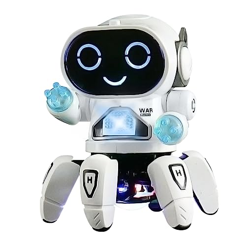 YATOSEEN Giocattolo Robot per Bambini, Robot Compagno per Bambini, con Proiezione di Luce Colorata, Balla e Canta e