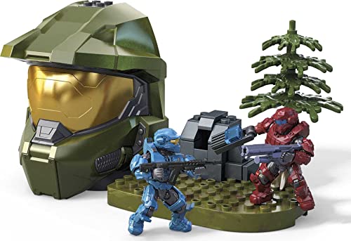 Mega Construx Halo HHJ02 - Set di 2 figure articolate, 8 cm, contiene 72 pezzi