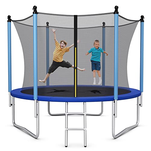 COSTWAY Tappeto Elastico per Bambini 244/305/366/427cm Certificato GS, Trampolino Elastico da Interno ed Esterno con