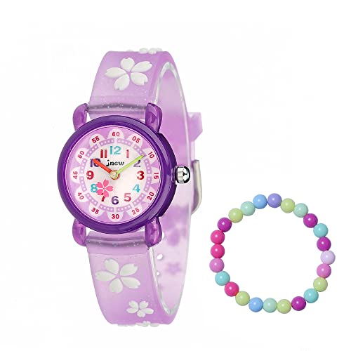 MUXIJIA Orologio Bambina, 3ATM Impermeabile Quarzo Orologio da Polso con 3D Cartone Animato Cinturino in Silicone