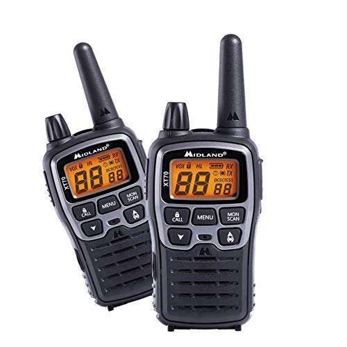 Midland C1180 XT70, Radio Dual Band Ricetrasmittente Professionale Walkie Talkie Ricarica Rapida, Formato 69 LPD e 24