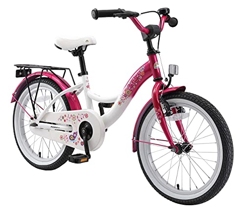 BIKESTAR Bicicletta Bambini 5-7 Anni | Bici Bambino Bambina 18 Pollici Freno a Pattino e Freno a retropedale | 18“