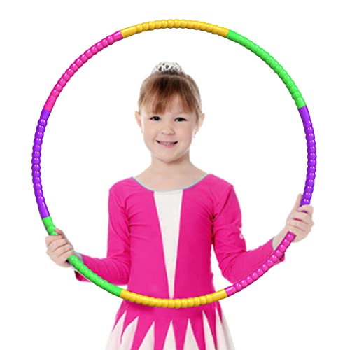 Hula Hoop per Bambini, 8 Giunzioni Cerchio di Staccabile in Plastica, Multicolore, Rimovibile Hula Hoop, Hula Hoop