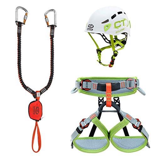 Climbing Technology Classic J Eclipse, Kit Ferrata Unisex Bambini, Multicolore Assortiti, XXS