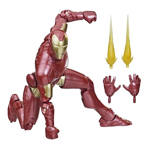 Marvel Hasbro Legends Series, Iron Man (Extremis), Classic Comic, Action Figure collezionabile per Adulti da 15 cm,