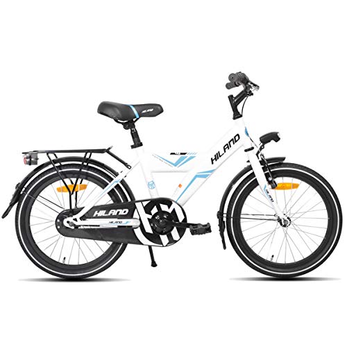 HILAND Bici per bambini 5+ anni Space Shuttle da 18 pollici, colore bianco…