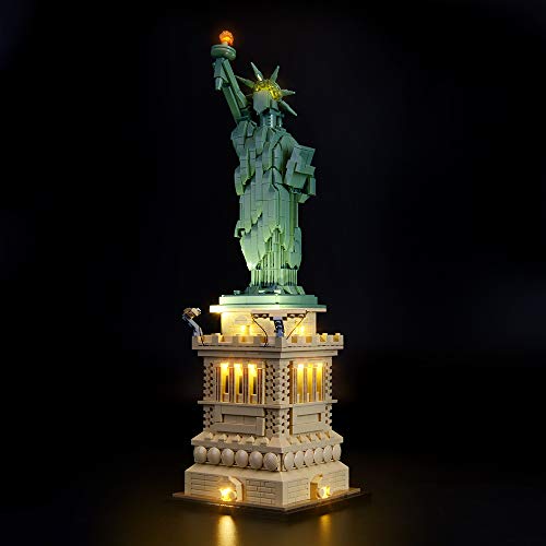 BRIKSMAX Kit di Illuminazione a LED per Architecture Statua della libertà, Compatibile con Il Modello Lego 21042