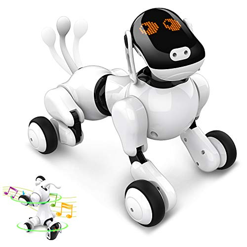 Giocattolo Cane Robot Intelligente, Robot Ricaricabile Programmabile Intelligente Interattivo Giocattoli Cuccioli Voce