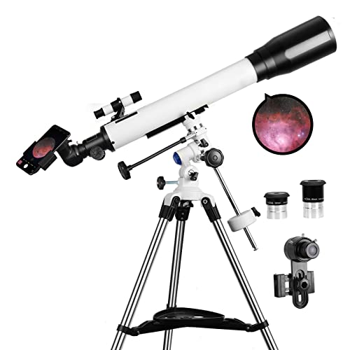 Telescopi per adulti, apertura 70 mm e lunghezza focale 700 mm, rifrattore astronomico per bambini e principianti, con