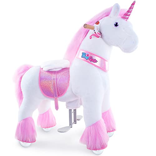 Ponycycle Ufficiale Classico Modello U Unicorno che Cammina Giocattolo Cavalcabile per Bambini Macchina Unicorno (con