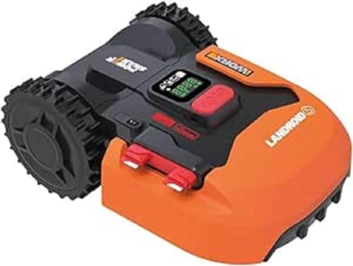 WORX Landroid S WR184E Tagliaerba a batteria per piccoli giardini fino a 400 mq/tosaerba semovente per un taglio pulito