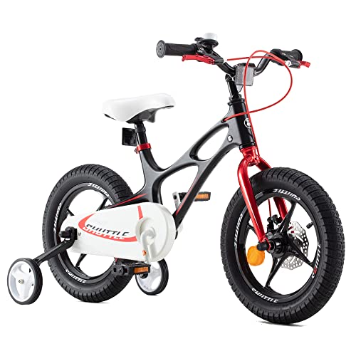 RoyalBaby Space Shuttle, Bicicletta per Bambini Unisex Adulto, Nero, 14 inch