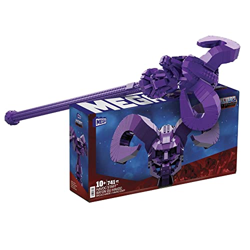 MEGA Masters of the Universe - Scettro Havoc Lungo 102,8 cm, playset con 741 blocchi da costruzione, Giocattolo per