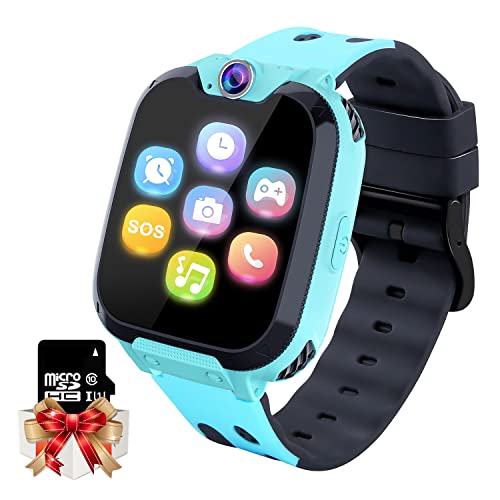 Smartwatch per Bambini con 16 Giochi, Telefono Orologio Smartwatch Bambini con Lettore Musicale, SOS, Fotocamera,