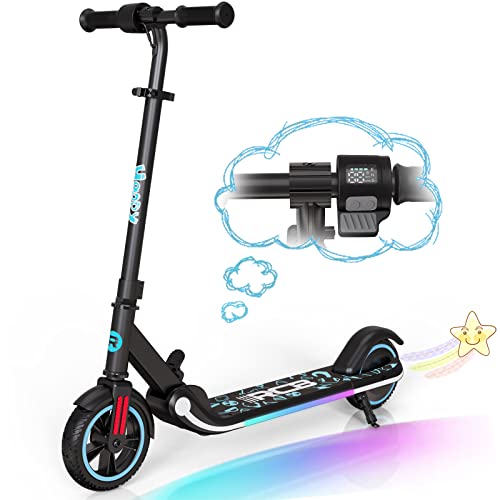 RCB Monopattino Elettrico per Bambini 6-12 Anni, Motore 150W - Max 16 Km/h - Altoparlante Bluetooth - Luce LED