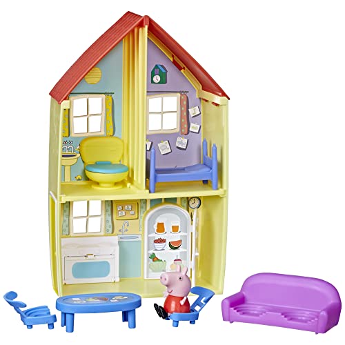 Peppa Pig Peppa's Adventures, playset La casa di Famiglia di Peppa, Giocattolo per età prescolare, Include Action