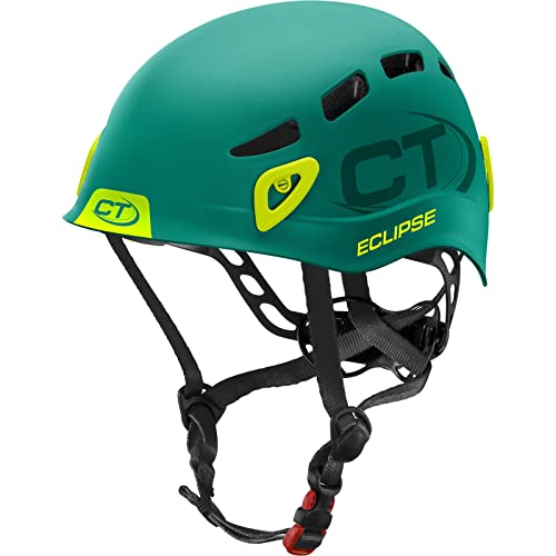 Climbing Technology Eclipse, Casco Unisex – Adulto, Verde Scuro/Verde, 48-56 cm