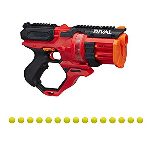 Nerf Roundhouse XX-1500 Rosso e Sfere in Schiuma Rival Ufficiali, Colore, E6638FR0