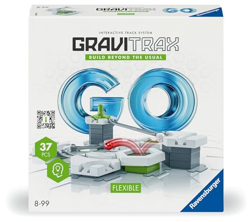 Ravensburger - GraviTrax GO Flexible Build, Starter Kit, Pista di Biglie, Gioco Interattivo ed Educativo STEM, per