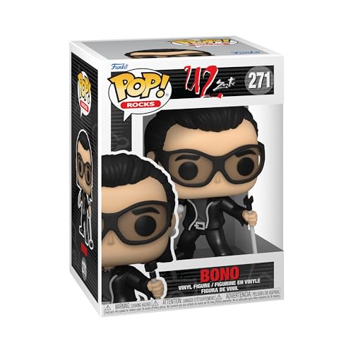 Funko Pop! Rocks: U2 - ZooTV - Bono - Figura in Vinile da Collezione - Idea Regalo - Merchandising Ufficiale -