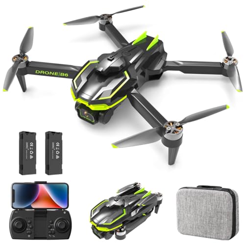 Drone con Telecamera HD 1080P Pieghevole Drone con Motore Brushless, RC Quadcopter Telecomandati Droni per Principianti