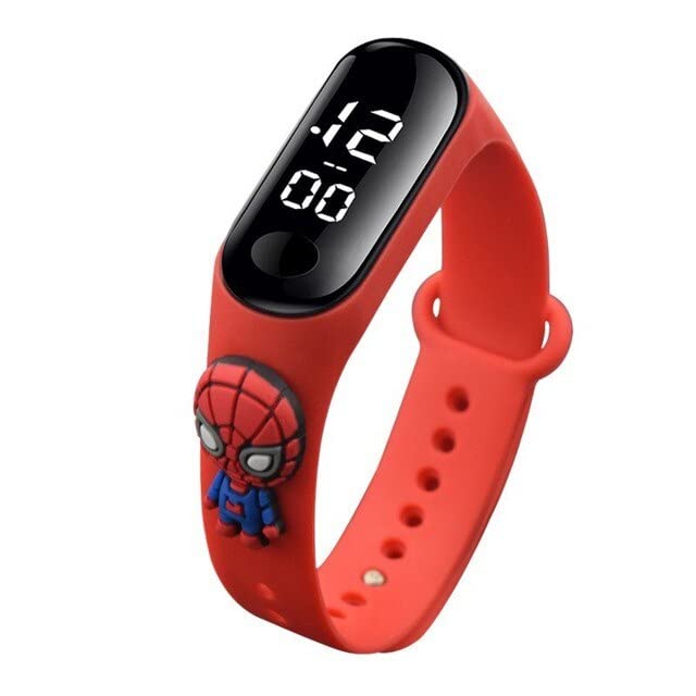 JABEDE - Orologio Digitale Bambino, Orologio Spiderman Bambino, regalini per bambini prima comunione (SPIDERMAN ROJO)