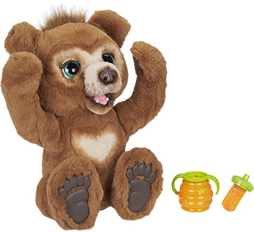 FurReal Friends- Cubby Orsetto Curioso, Cucciolo di Peluche Interattivo, per Bambini dai 4 Anni in su, Single,