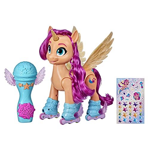 Hasbro My Little Pony - Giocattolo Sunny Canta e Pattina, ispirato al film My Little Pony: Una Nuova Generazione