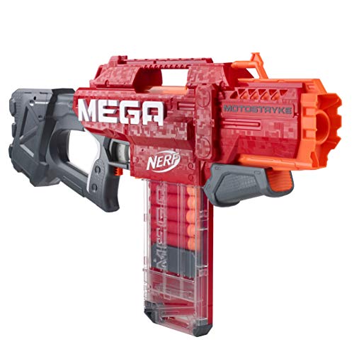 Hasbro Motostryke motorizzato – Contiene Nerf Mega e Caricatore Clip da 10 Freccette – Bambini, Ragazzi e Adulti,